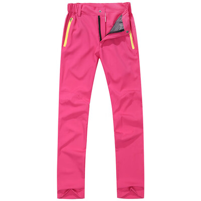 

Ladies Outdoor Sports Gym Trousers Zipper Solid Bottoms Quick Dry Workout Pants