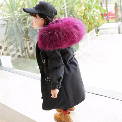 

Baby girl winter clothes winter girl jacket autumn baby girl jacket natural fox fur collar girl jacket discount warm childrens
