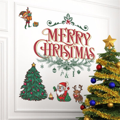 

〖Follure〗2018 Merry Christmas Household Room Wall Sticker Mural Decor Decal Removable