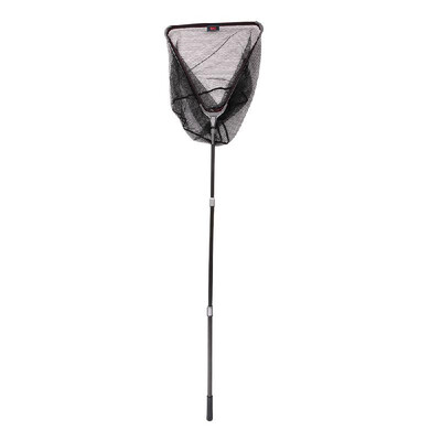 

5050cm6060cm Aluminum Alloy 3 Sections Folding Landing Dip Net Fishing Net Telescopic Handle Fishing Tackle
