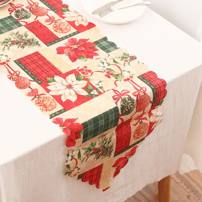 

Siaonvr Christmas Table Flag Polyester Printed Table Flag Table Decoration Supplies