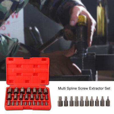 

Bolt ExtractorMulti Spline Screw Extractor Set 25pcs Sturdy Designed Tools for Studs Bolts Removal