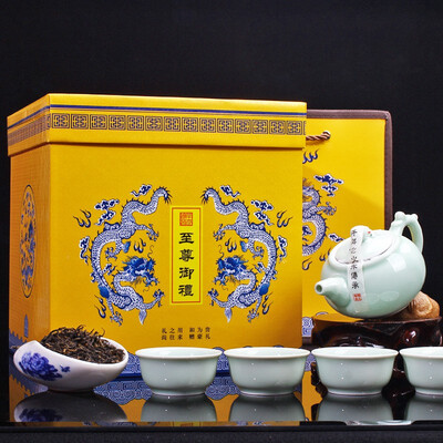 

Buy tea set 2019 spring tea Tieguanyin tea Anxi Tieguanyin Luzhou-style Tieguanyin gift box
