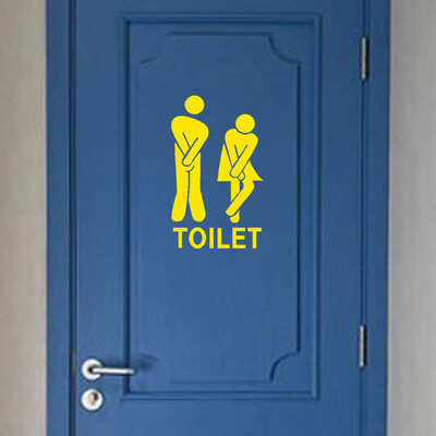 

〖Follure〗Removable Cute Man Woman Washroom Toilet WC Sticker Family DIY Decor