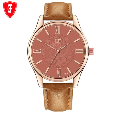 

Gobestart Hot Man Leather Watch Whatever Late Anyway Letter Watches New Pointer glow