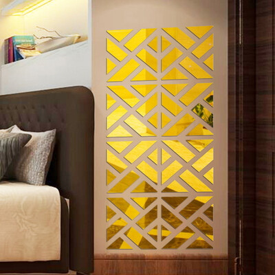 

〖Follure〗32Pcs 3D Mirror Acrylic Wall Sticker DIY Art Vinyl Decal Home Decor Removable BK