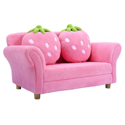 

BLPI Kids Strawberry Armrest Chair Sofa-Pink