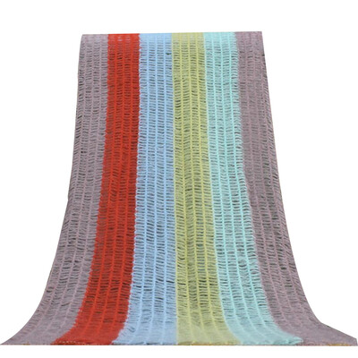 

Elastic Mohair Fabric Handmade Colorful Rainbow Pattern Newborn Baby Infant Wrap Blankets