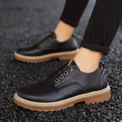 

Autumn new low help wolf Martin boots plus velvet shoes mens shoes shoes