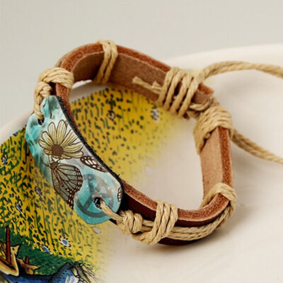 

2018 Fashion Style of Literature&Art Cowhide Cortical Bracelet