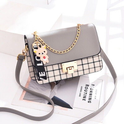 

Shangxin Womens Korean Version One Shoulder Slant Ladys Small Square Bag Chain