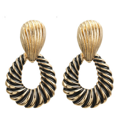 

Multicolor Metal Drop Earrings for Women Vintage Exaggeration Geometric earring Bohemian Earring Wedding Jewellery