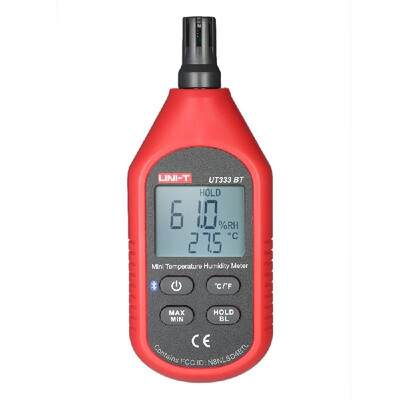 

UNI-T UT333BT °C°F Portable Mini Temperature&Humidity Meter LCD Digital Thermo-Hygrometer Psychrometer Tester