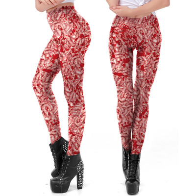 

Tailored Women Casual Happy Halloween Maggots Leggings Skinny Stretchy Pencil Pants