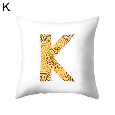 

Simple English Letter Square Pillow Case Cushion Cover Sofa Bed Car Office Decor