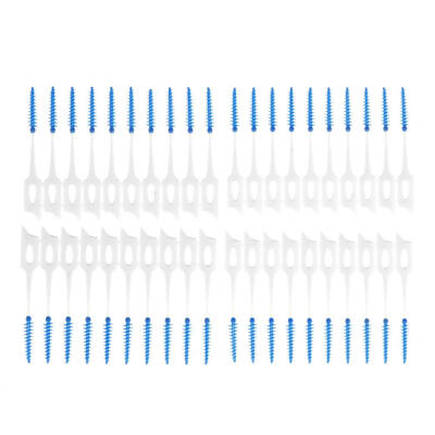 

40pcs Soft Silicone Interdental Floss Brushes Tooth Cleaner Oral Care Tool