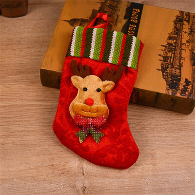

Tailored Christmas gift Christmas Stocking Mini Sock Santa Claus Candy Gift Bag Xmas