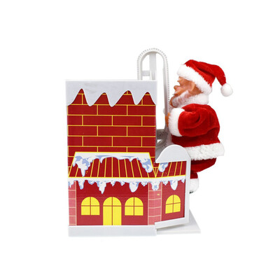 

〖Follure〗Lovely Climbing Chimney Santa Claus with Music Christmas Ornament Present