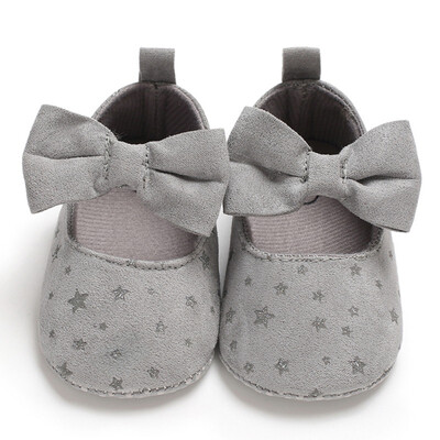 

Canvas Baby Shoes Stars Bow iNS Newborn Baby Girl Shoes First Walkers Cotton Soft Bottom Princess Wedding Shoes