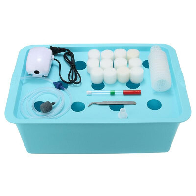 

11 Holes Plant Site Hydroponic System Grow Kit Bubble Indoor Garden Cabinet Box