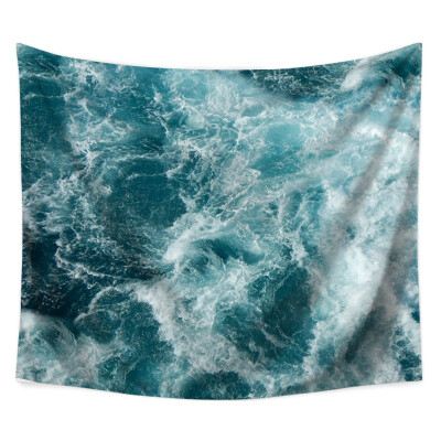 

Seascape Ocean Waves Tapestry Polyester Fabric Hippie Bohemian Print Home Decor Wall Hanging Tapestry Beach Throw Blanket