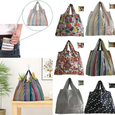 

Reusable Foldable Ladies Shopping Bag Eco Floral Tote Handbag Fold Away Bag Hot