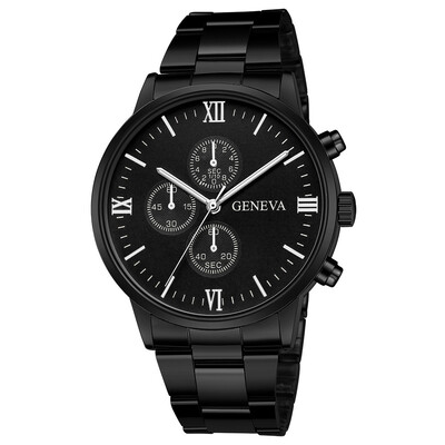 

Gobestart Mens Stainless Steel Quartz Analog Date Wrist Watch Sport Watches Gifts