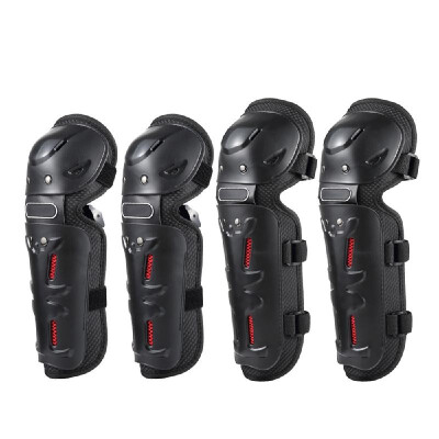 

4PCs Cycling Knee Brace&Elbow Guards Bicycle MTB Bike Motorcycle Riding Knee Support Protective Pads Guards Outdoor Sports Cyc