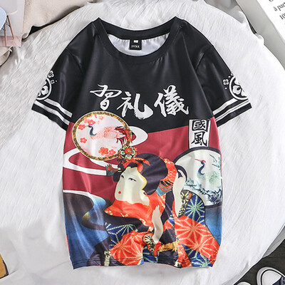 

Toponeto Fashion Lover Splash-ink 3D Printing Tees Shirt Short Sleeve T-Shirt Blouse Tops