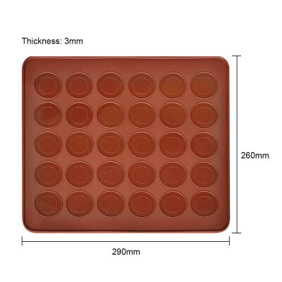 

Practical 30-cavity Macaron Silicone Pastry Cake Oven Printed Form Sheet Cake Mold Pastry Mat