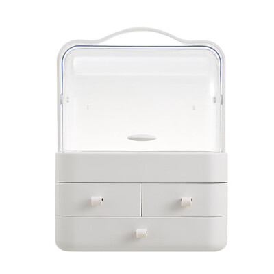 

Toponeto Dust-Proof Desktop Drawer Dresser Rack Portable Cosmetic Storage Box