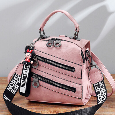

Mini shoulder bag ladies fashion mostly use soft texture Korean version Baitao slanting recreational locomotive shoulder tide