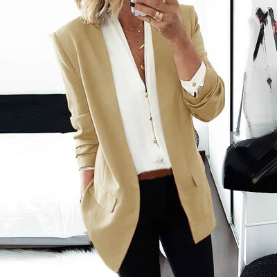 

Women Long Sleeve Slim Blazer Suit Coat Ladies Work Jacket Formal Suit Coat Tops