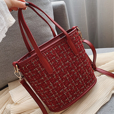 

On the new small bag Mao Huo bucket bag 2019 Korean version of the new fashion 100 simple single shoulder oblique satchel bag