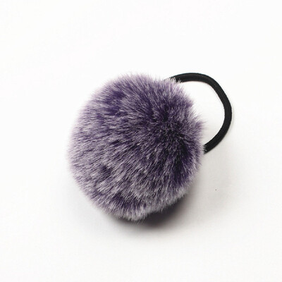 

〖Follure〗1PX Rabbit Fur Hair Band Elastic Hair Bobble Pony Tail Holder