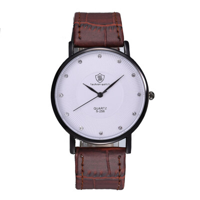 

New fashion business mens belt watch with diamond men