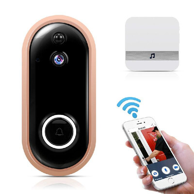 

Smart Home WiFi Doorbell 1080P HD Security Camera with Two-Way Audio PIR Motion Detection IR Night Vision 160-Degree Wide Angle Le