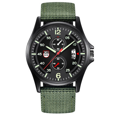 

Gobestart Military Nylon Waterproof Date Quartz Analog Army Mens Quartz Wrist Watches