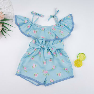 

Toddler Kids Baby Girl Floral Off Shoulder Romper Jumpsuit Playsuit Set Clothes