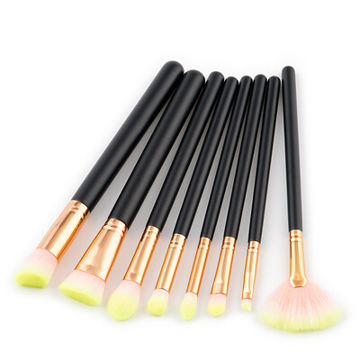 

〖Follure〗8pcsset Makeup Brush Set tools Make-up Toiletry Kit Wool Make Up Brush Set