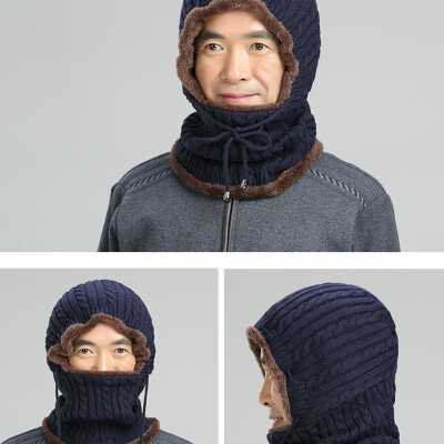 

Unisex Outdoor Winter Cycling Skiing Windproof Warm Plush Cap Knitted Cap Mask Hat