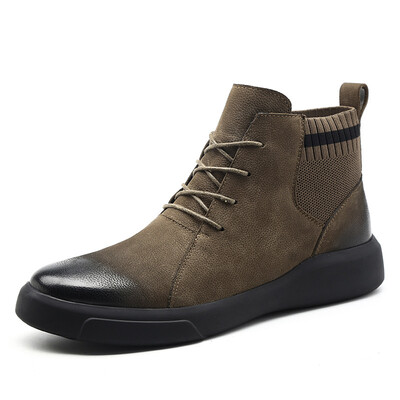 

Martin boots mens high-top plus velvet cotton shoes in the leather boots leather snow boots Chelsea boots tooling boots