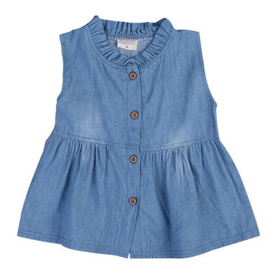 

Toddler Kids Baby Girls Floral Denim Princess Dress Cute Baby Girls Pageant Dresses 0-24M