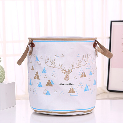 

Toponeto Cotton Linen Waterproof PE Coating Storage Basket Sundries Storage Box