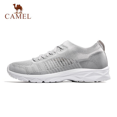 

Camel CAMEL sneakers couple running shoes fashion casual men&women shoes lightweight breathable mesh shoes running shoes A912318115 male models gray 39