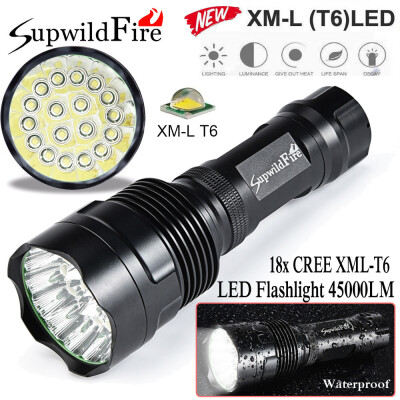 

Saidsome SupwildFire 45000Lm 18x XML T6 LED 5Mode LED Flashlight Torch Light Lamp flashlight lamp