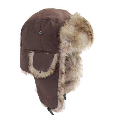 

Unisex Men Women Russian Hat Trapper Bomber Warm Trooper Ear Flaps Winter Ski Hat Cap Headwear