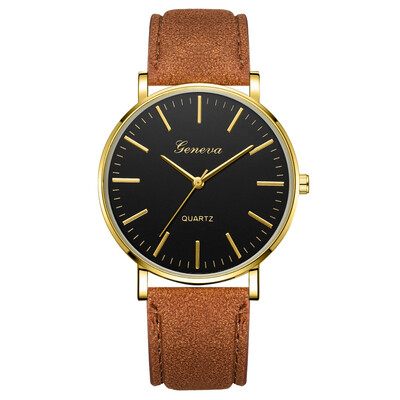 

〖Follure〗Fashion Simple Casual Mens Watch Business Leather With Strap Mens Watch