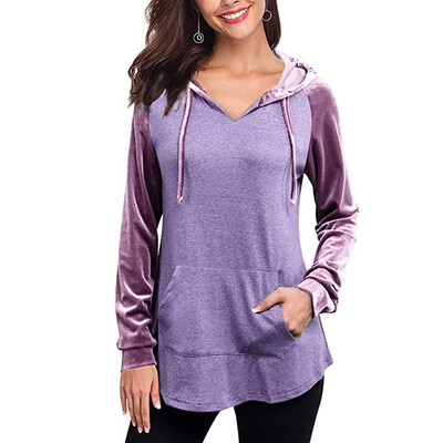

Starmoon Women Casual Solid Long Sleeve Pullover Blouse Shirts Sweatshirt BUL