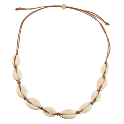 

Natural Necklace Bracelet Women Girls Beach Chain Necklace Handmade Pendants